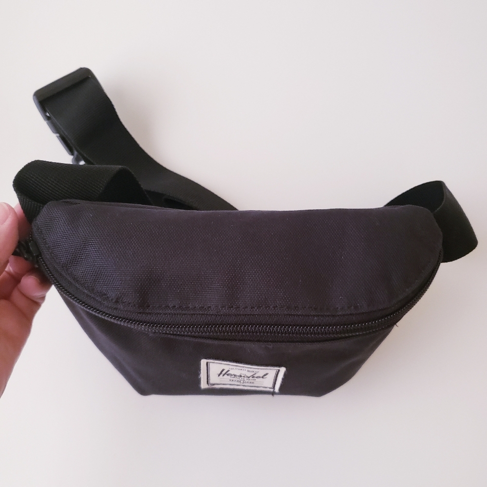 Herschel Black Canvas Belt Bag - Picture 7 of 12